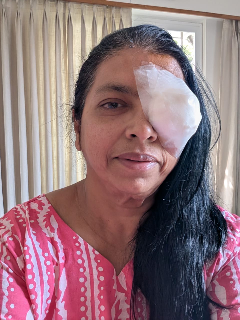 Just after the surgery